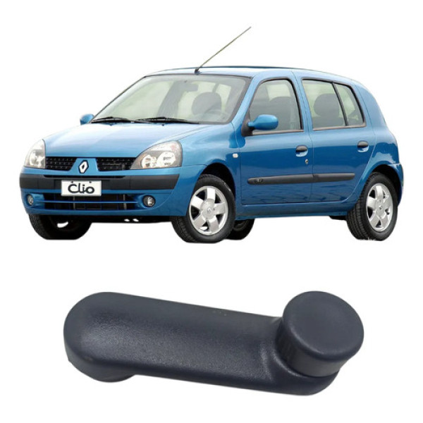 Manivela Traseira Esquerda Renault Clio Logan 2004 2012 Orig Preto