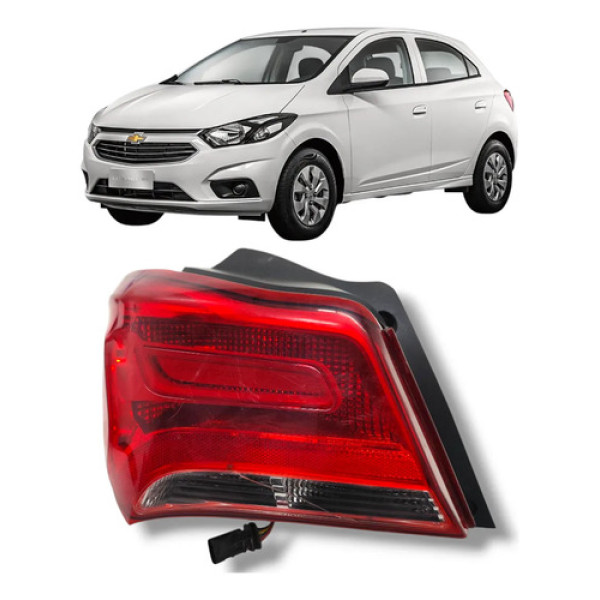 Lanterna Traseira Esquer Onix 17/20 Lt Ltz Adv Active Effect Esquerdo/motorista Vermelho