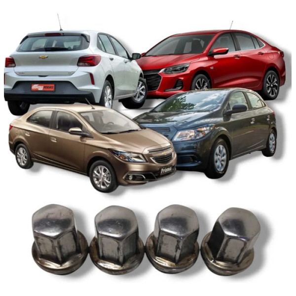 Jogo Porcas Prisioneiro Roda Onix Prisma 2012 2024 Original 