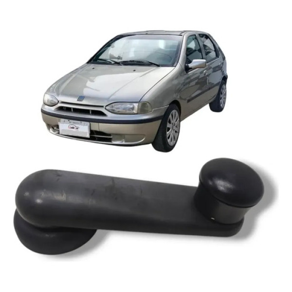 Manivela Vidro Fiat Palio 1997 1999 Preto