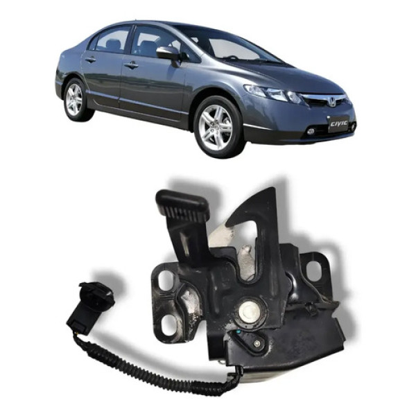 Fechadura Capo Dianteiro Civic 2007 2008 A 2011 C/ Sensor