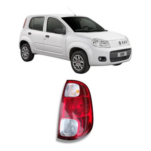 Lanterna Traseira Direita Uno Vivace 11/16 Sporting / Way 14 Direito/passageiro Vermelho