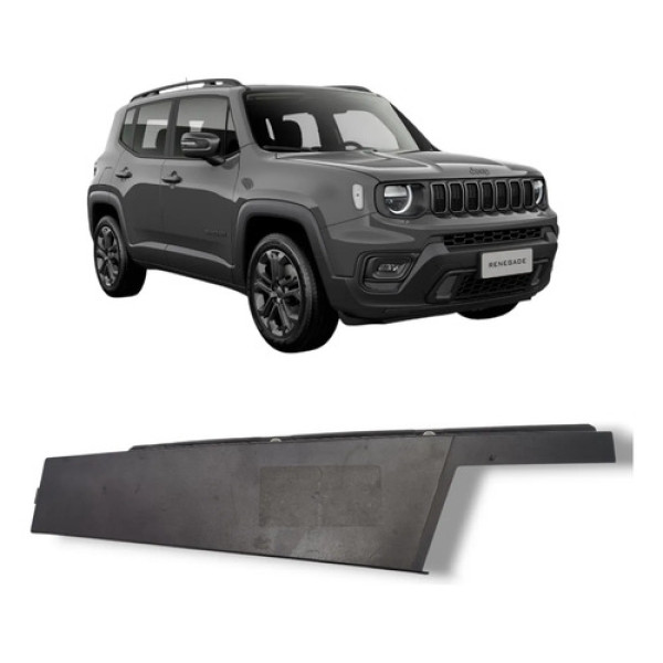 Moldura Porta Dianteira Esquerda Jeep Renegade 2016 2020 Preto