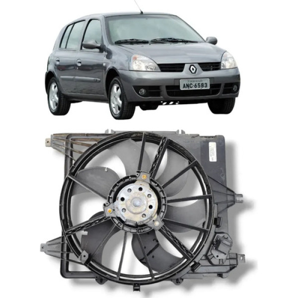 Defletor Eletroventilador Renault Clio 2004 2010