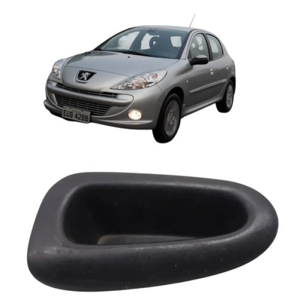 Puxador Porta Dianteira Esquerda Peugeot 207 2009 2014