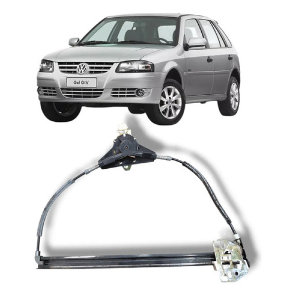 Máquina De Vidro Porta Esquerda Gol G3 G4 2p Manual