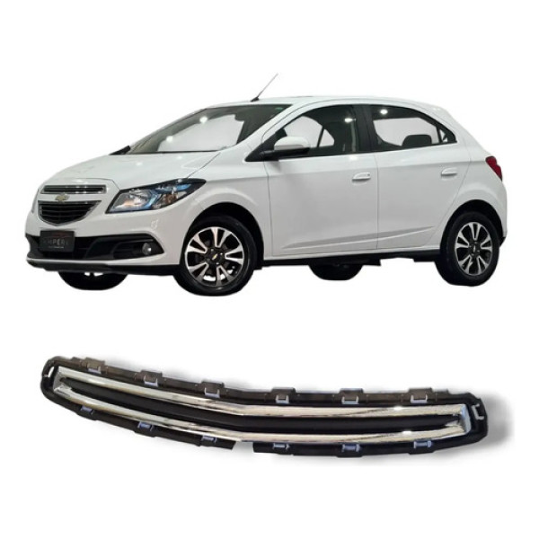 Grade Superior Onix Prisma 2013 A 2016 Lt Ltz C/ Friso Crom Preto