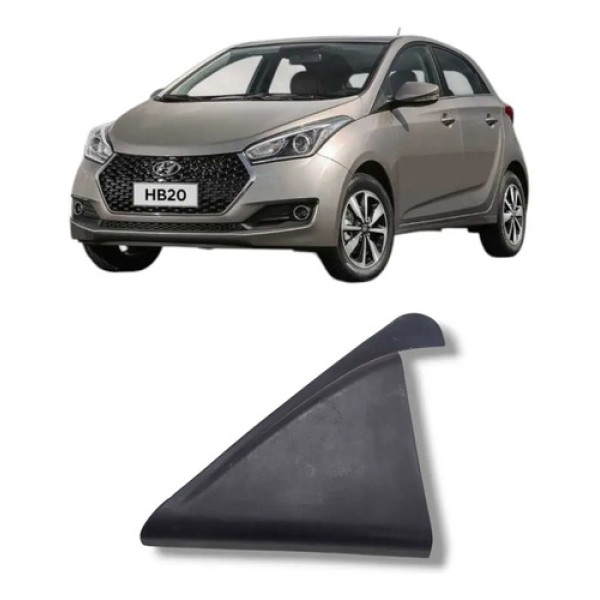 Moldura Interna Traseira Direita Hyundai Hb20 2013 A 2019 Preto