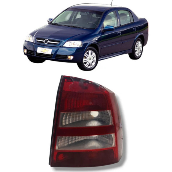 Lanterna Traseira Direita Astra Sedan 2003 A 2012 Bicolor Direito/passageiro Vermelho