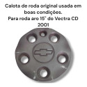 Calota Para Roda Aro 15  Chevrolet Vectra Cd 2001 Original  Prateado