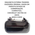 Maçaneta Ext. Porta Traseira Esquerda Vectra 1997 A 2005 Traseira