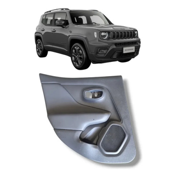 Forro Porta Traseira Esquerda Renegade 2016 2017 2018/.. Preto