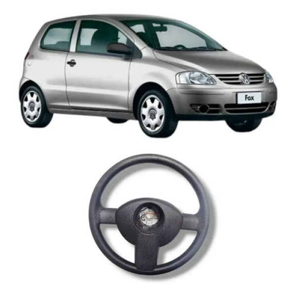 Volante Direção Vw Fox 2004 2010 Original Preto