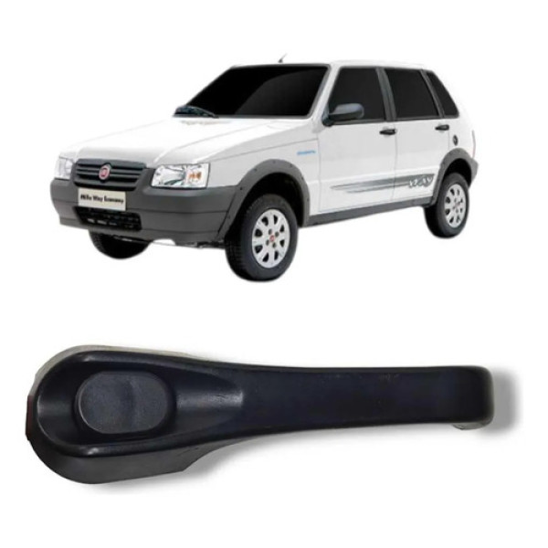 Maçaneta Traseira Direita Fiat Uno 2008 2013 Original Branco Traseira