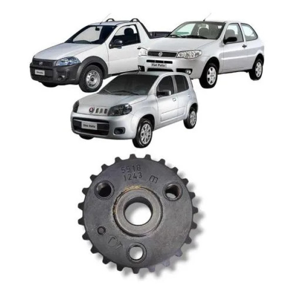 Polia Virabrequim Fiat Palio Strada Uno 2010 2018 Original