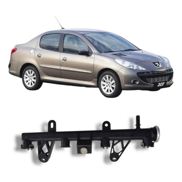 Flauta Bico Injetor Peugeot 207 2009 2014 Original