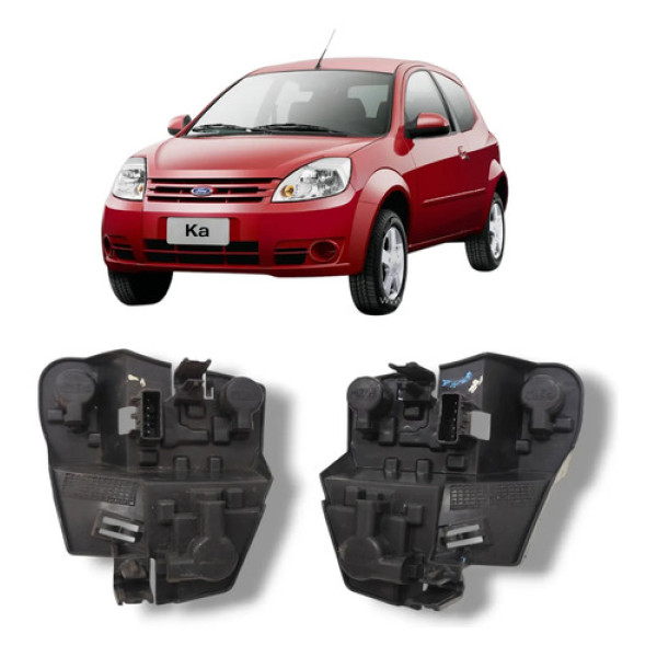 Par Circuito Lanterna Ford Ka 2008 2013 Original Preto