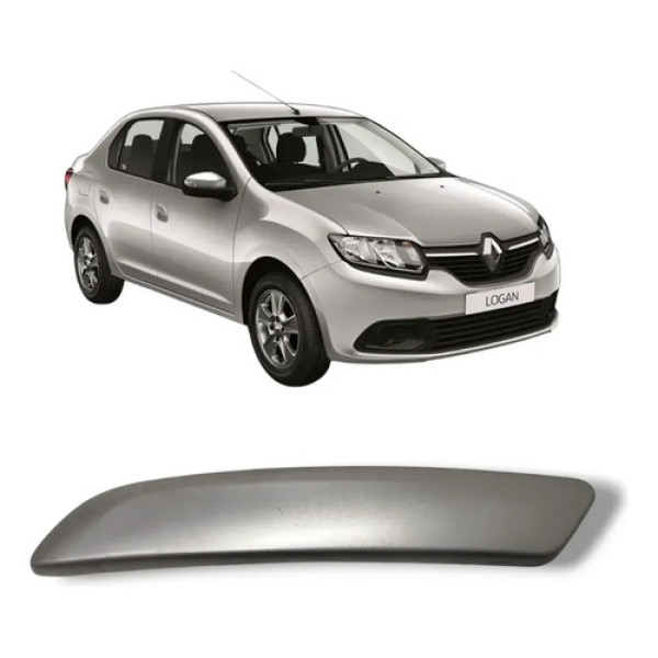 Moldura Puxador Dianteira Direita Renault Logan 2015 2020 Prata