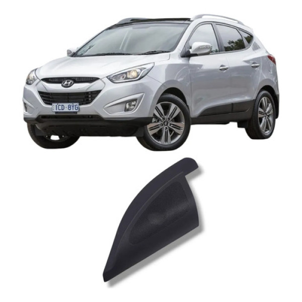 Acabamento Interno Retrovisor Esquerd Hyundai Ix35 2011 2016 Preto