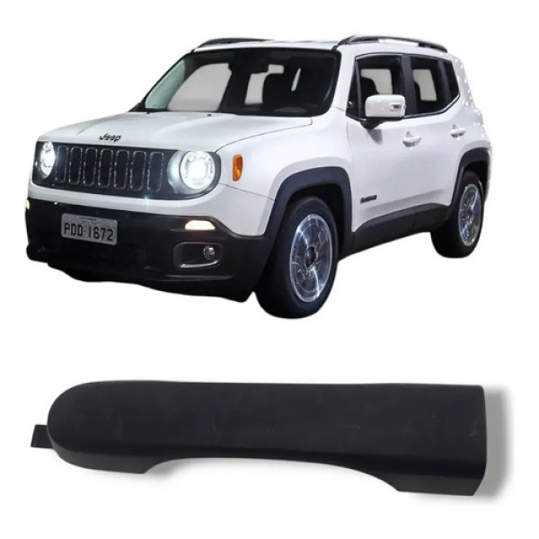 Maçaneta Externa Porta Dianteira Direita Renegade 2016 2021 Preto Dianteira