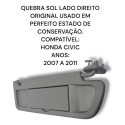  Quebra Sol Lado Direito Honda Civic Original 