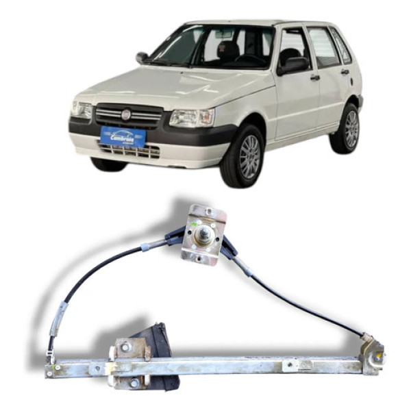 Máquina De Vidro Porta Traseira Esquerda Uno 1988 A 2013 Man