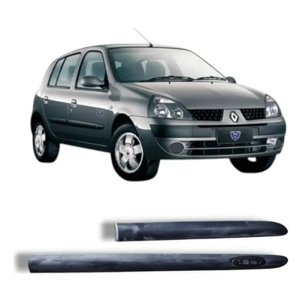 Par Frisos Porta Direita Renault Clio 2000 2012 Original