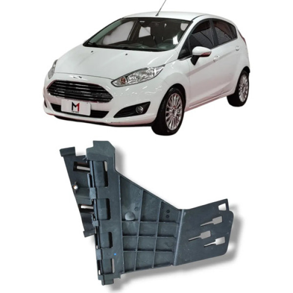 Suporte Maçaneta Traseira Esquerda Ford Fiesta 2012 2018 Preto Traseira