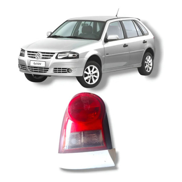 Farol Traseiro Esquerdo Volkswagen Gol G4 2006 2014 Original Direito/passageiro Vermelho