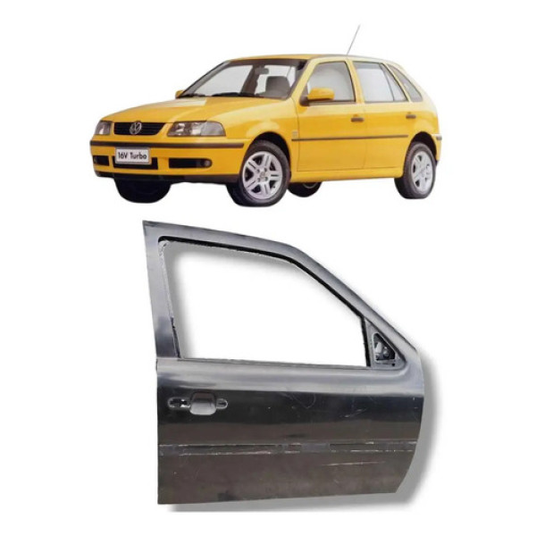 Porta Dianteira Direita Gol Parati G3 G4 2000 A 2014 Dianteira Direita Preto