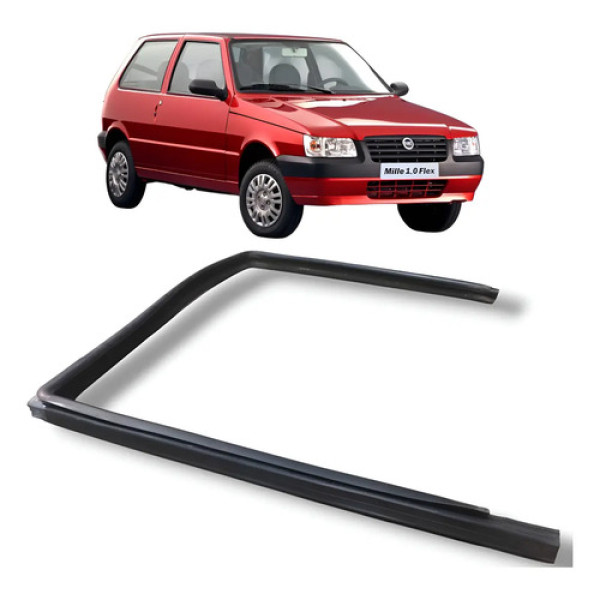 Borracha Vidro Traseiro Direito Fiat Uno 2008 2013 Original Branco