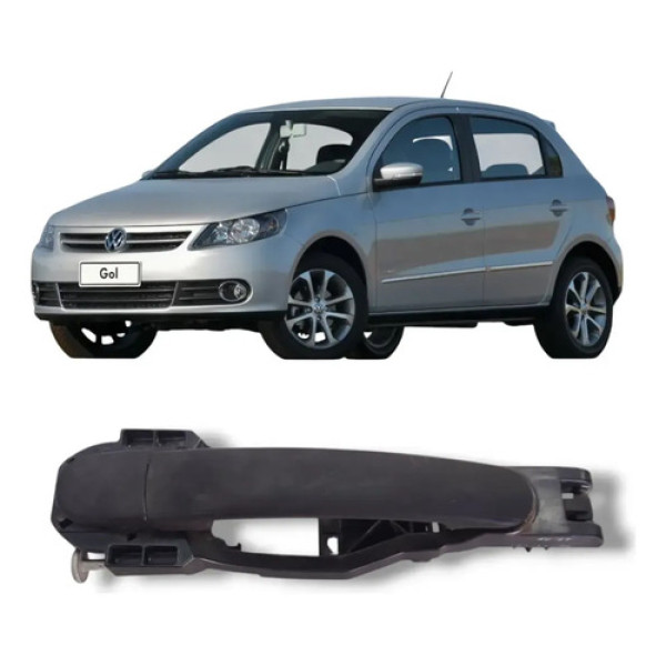 Maçaneta Porta Dd/td/te Gol Saveiro Voyage G5-g9 Fox 03/ Preto Dianteira/traseira