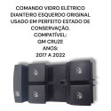 Comando Vidro Elétrico Dianteiro Esquerdo Gm Cruze 2017 2022