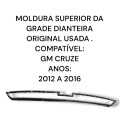 Moldura Superior Grade Dianteira Gm Cruze 2012 2016 Original Preto