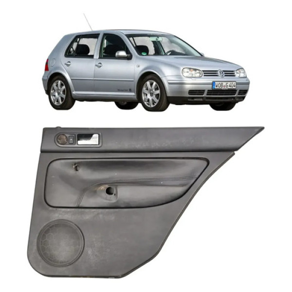 Forro Porta Traseira Direita Vw Volkswagen Golf 99 06 Detalh Preto