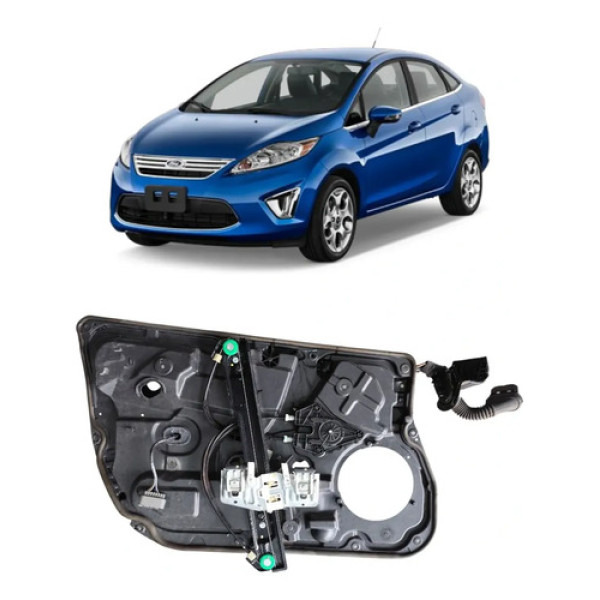 Máquina De Vidro Porta Traseira Esq New Fiesta 2011/13 Elétr