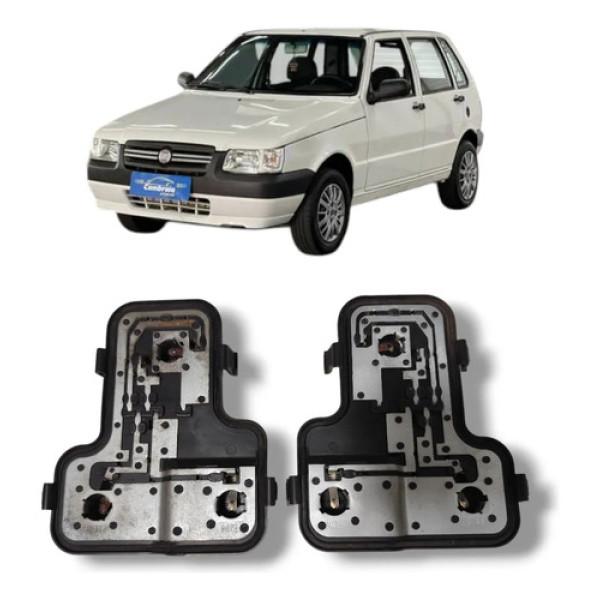 Par Circuito Lanterna Fiat Uno 2008 2012 Original Preto