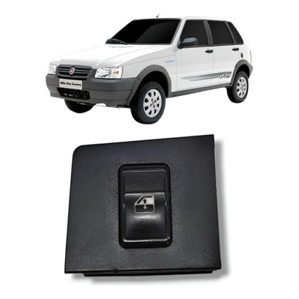 Botão Vidro Dianteiro Direito Fiat Uno 2008 2013 Original