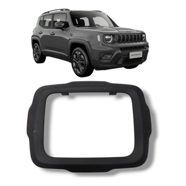 Moldura Multimídia Jeep Renegade 2016 2020 Original Preto