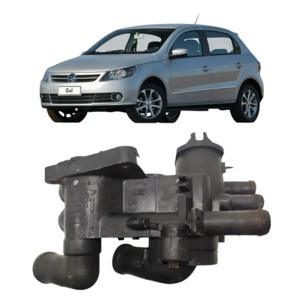 Carcaça Válvula Termostática Vw Gol 2008 2012 Paralelo