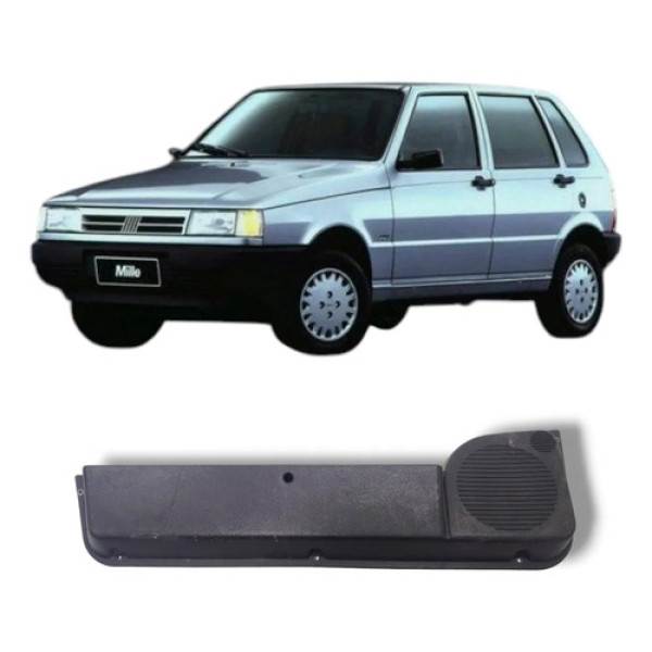 Porta Objetos Dianteiro Esquerdo Fiat Uno 1995 2008 Original Preto