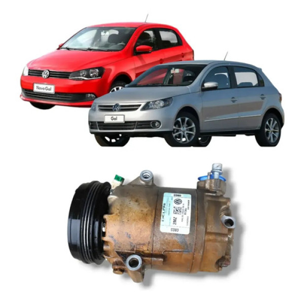 Compressor Ar Gol Saveiro Voyage Fox G5 G6 G7 G8 1.0 1.6 8v