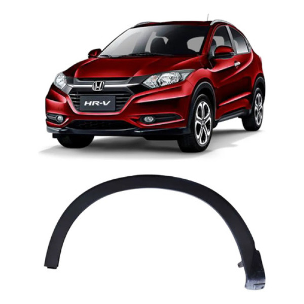 Moldura Paralama Traseira Esquerda Honda Hr-v 2018 Preto