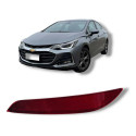 Lente Refletor Parachoque Traseiro Esquerd Cruze 17/23 Sedan Vermelho