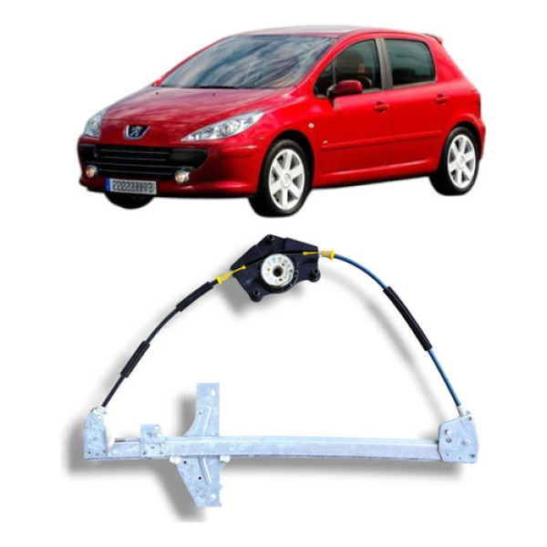 Máquina De Vidro Porta Dianteira Direita Peugeot 307 02 A 12