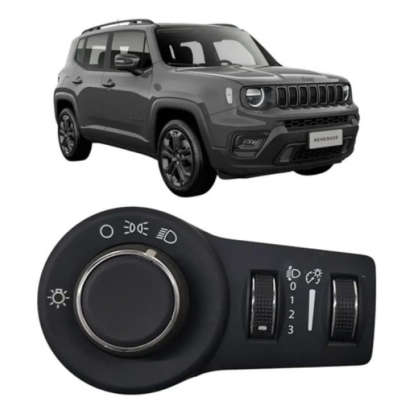 Botão Comando Luz Farol Jeep Renegade 2022 2024