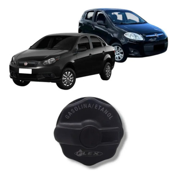 Tampa Tanque Combustível Fiat Palio Grand Siena 2012 2017 Preto