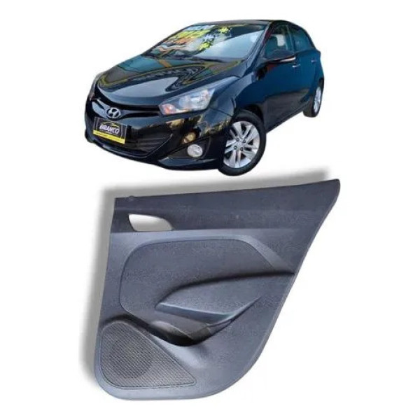 Forro Porta Traseira Direita Hb20 Hatch 2013 A 2019 Preto
