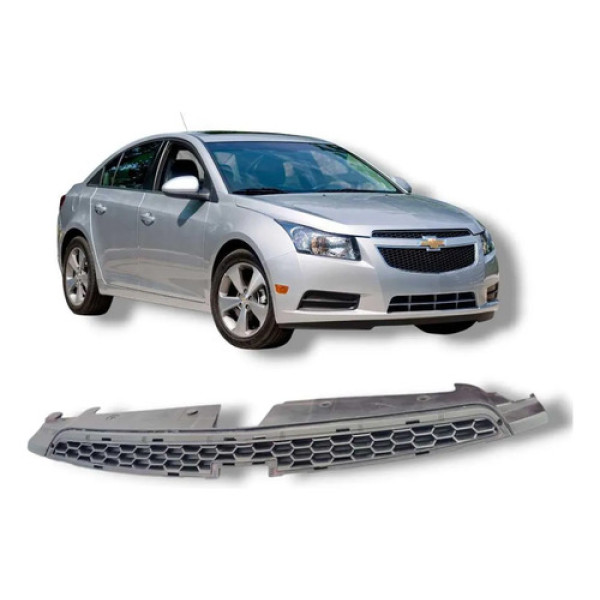 Grade Dianteira Superior Gm Cruze 2012 2016 Original Preto Fosco