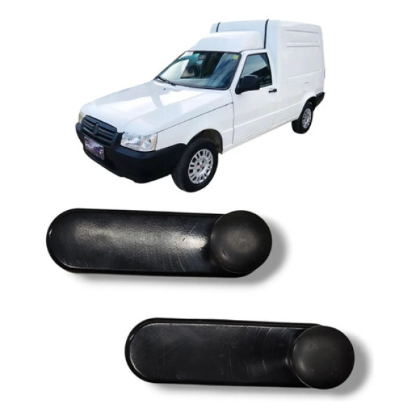 Manivela Vidro Fiat Fiorino Uno 2005 2010 Preto